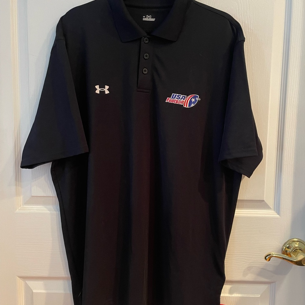 Under Armour Men's Navy Polo Shirt with USA Football Logo